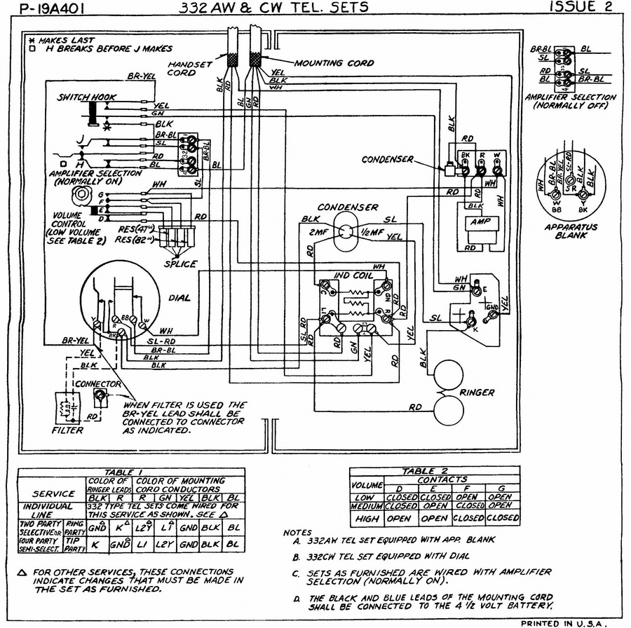 Monophone Automatic Electric Wiring Diagram